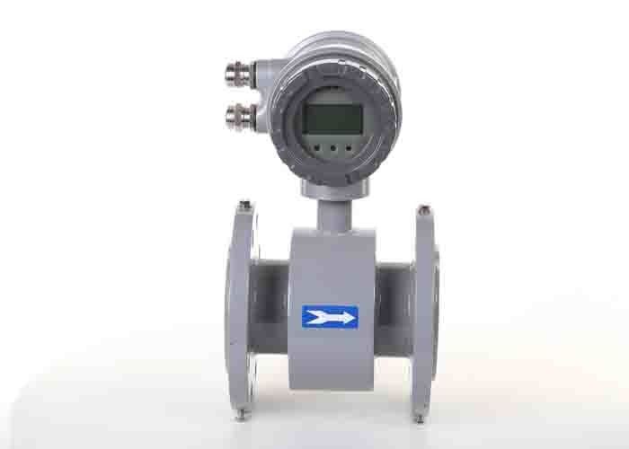 Industrial 24VDC Electromagnetic Water Meter , Flanged Electromagnetic Flowmeter
