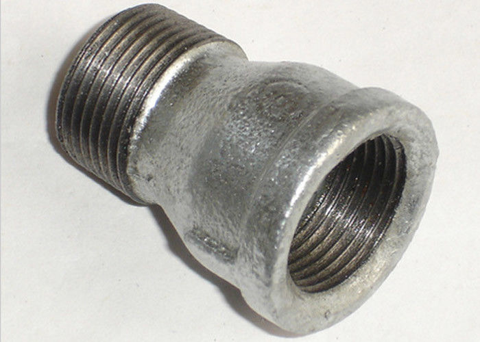 DN15 12" Length Melleable Iron Pipe Fittings Tee Reducer Nipples