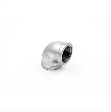 DN15 Galvanized Iron Grooved Pipe Fitting GI 90 Degree Elbow Thread 1/2